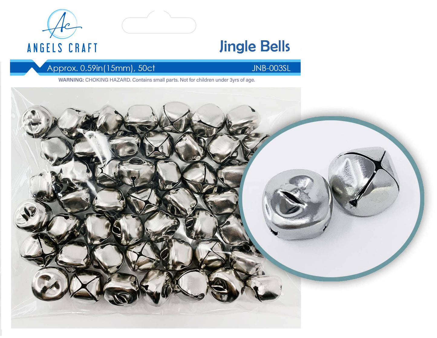 Embellishment - Jingle Bells Silver