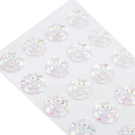 Stickers - Iridescent Flower Stone Stickers 24-ct 19mm