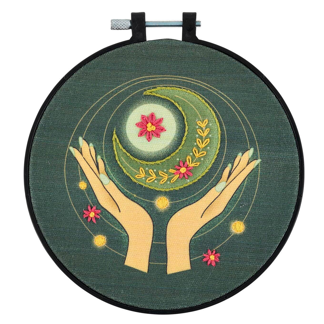 Stamped Embroidery Kit - Lunar Balance 6"