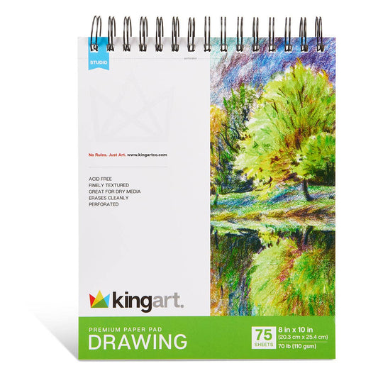 Paper Pad - Drawings 8” x 10” - 70lb (110g) - 75 Sheets