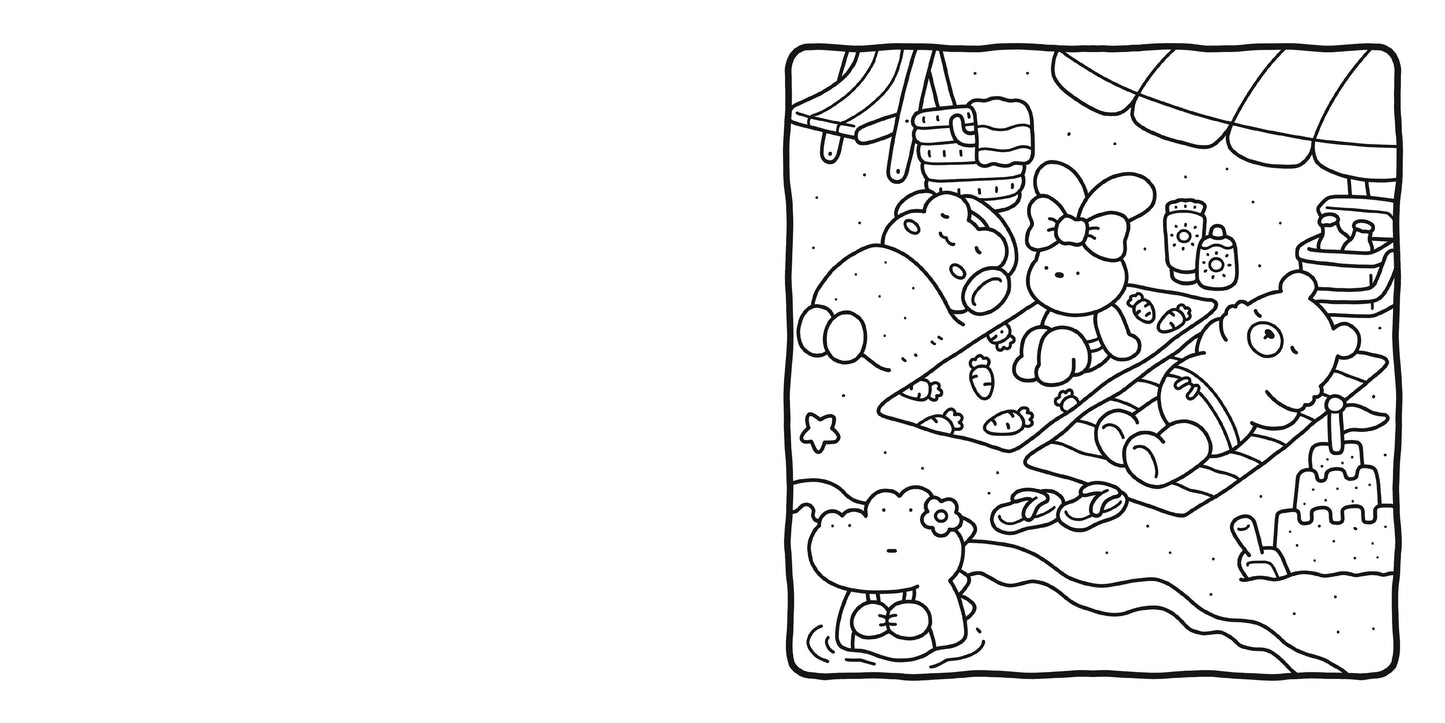 Coloring Book - Cozy Friends Coloring Book For Adults And Kids