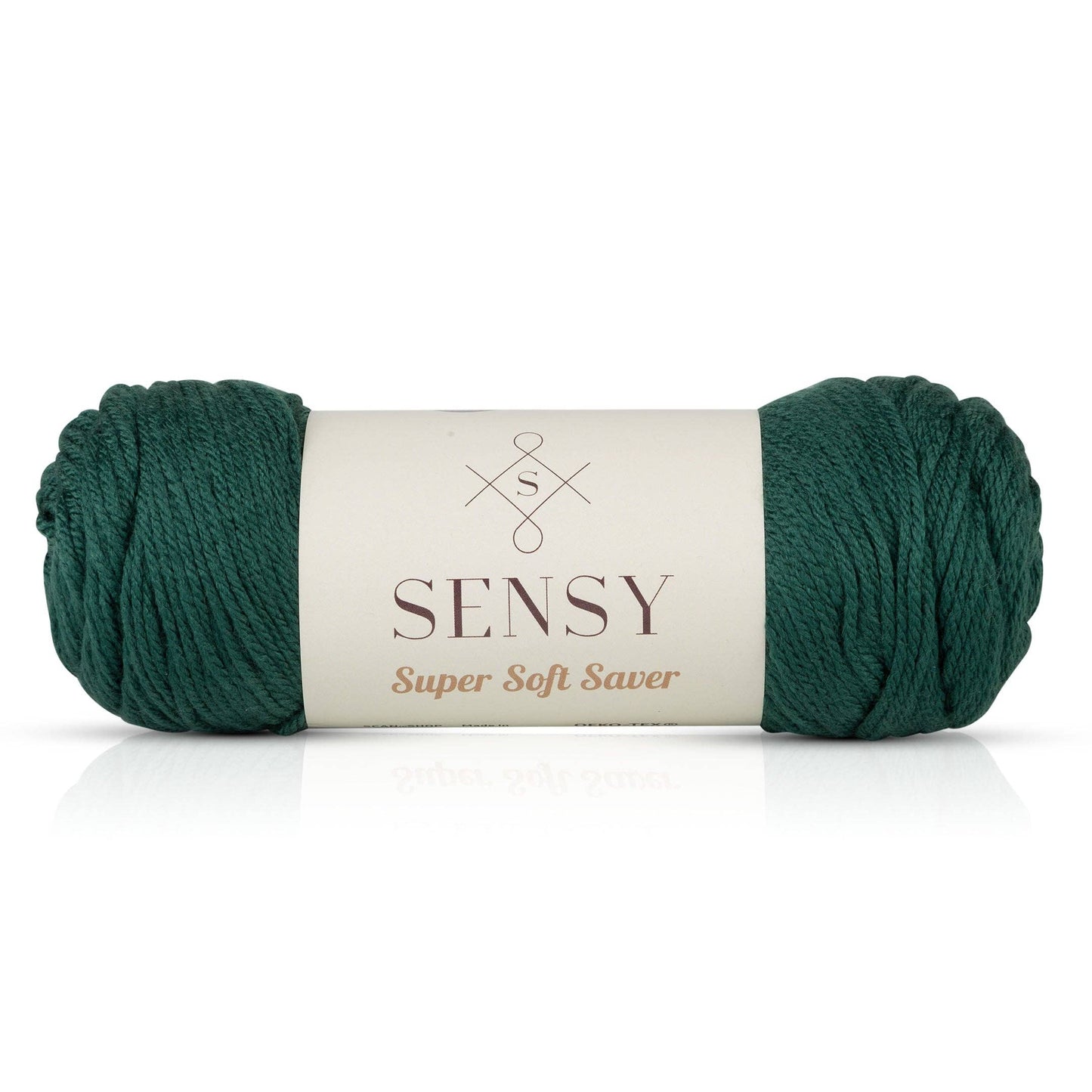 Yarn - Sensy Super Soft Saver Yarn, 3.5 oz, 190 Yards, Gauge 4 Medium: Paddy Green