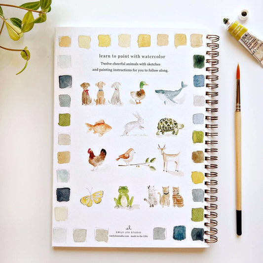 Workbook - Animals watercolor workbook