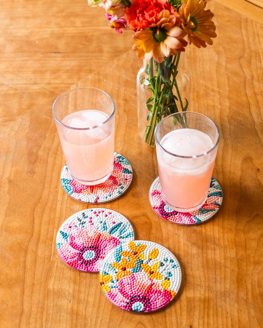 Diamond Dotz - Coasters - Modern Florals
