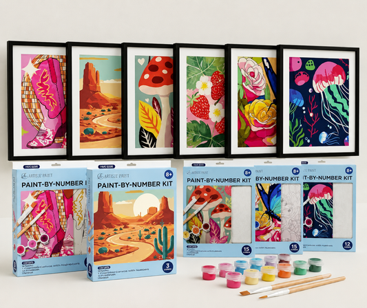Paint-by-Number Kits Mushrooms