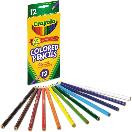 Pencils - Crayola 12 Count Colored Pencils Long