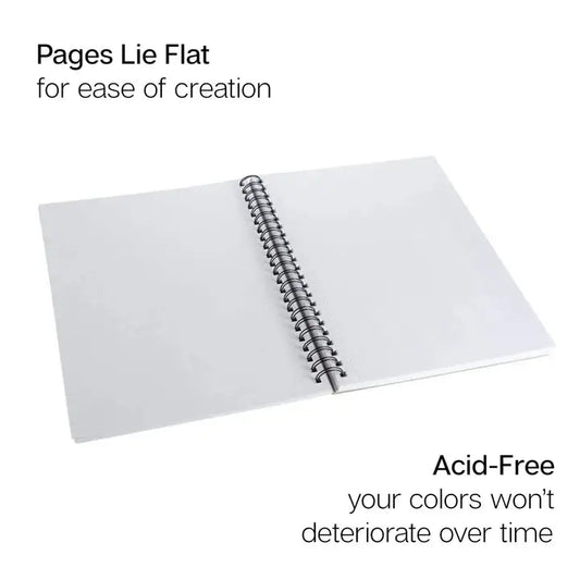 Watercolor Pad - Side Spiral - 7" X 10" - 30 Sheets