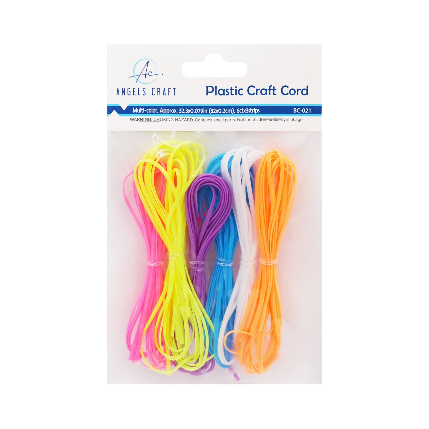 String - Plastic Craft Cord, 18-ct: Bright Colors