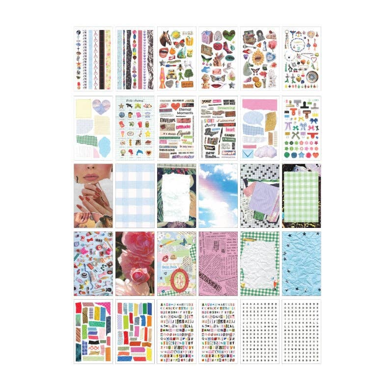 Stickers - Haricot Vert Dreamworld Junk Journal Sticker Book