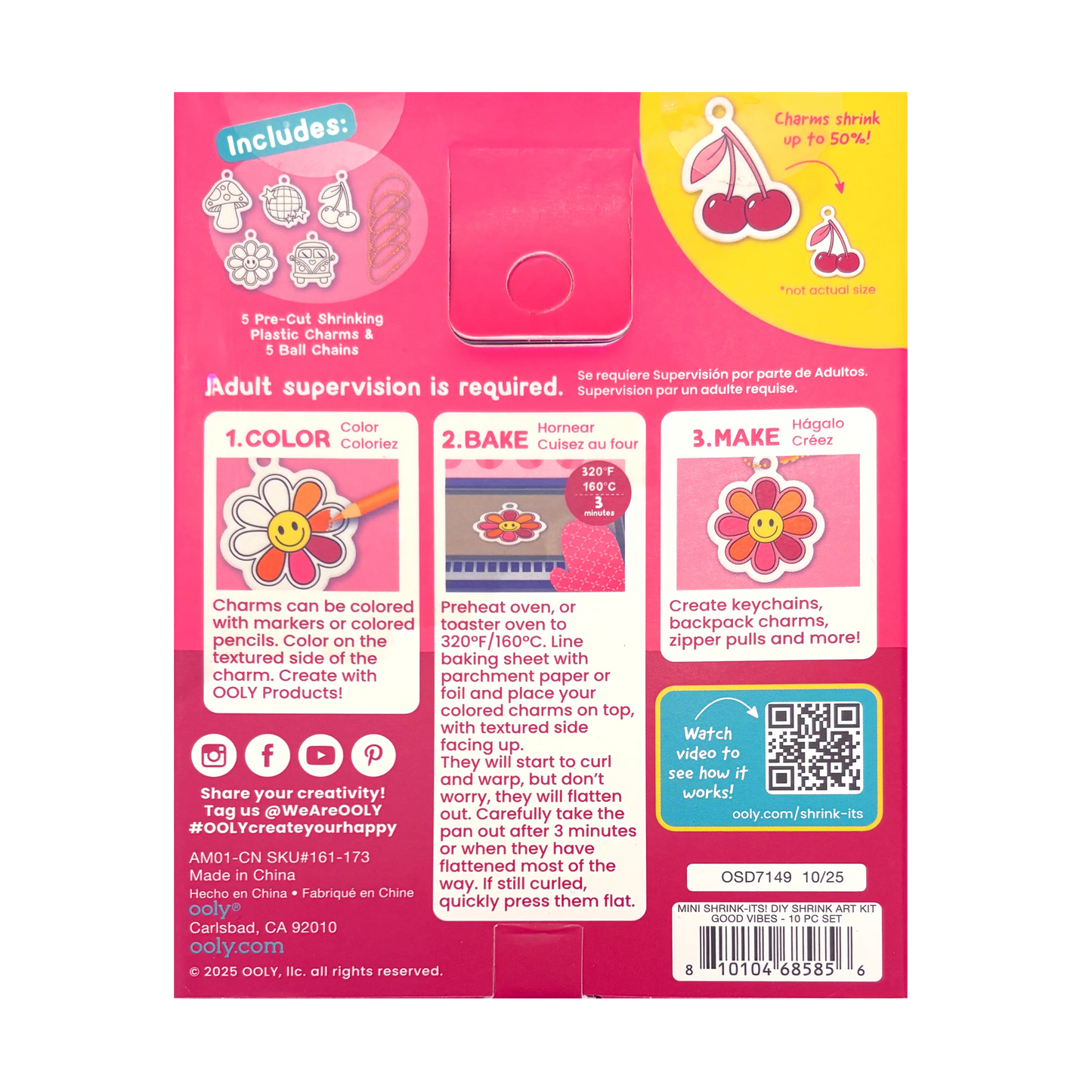 Shrink-Its! - Mini DIY Shrink Art Kit - Good Vibes