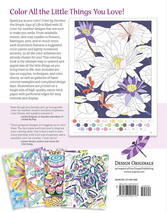 Coloring Book - Color by Number the Simple Joys of Life