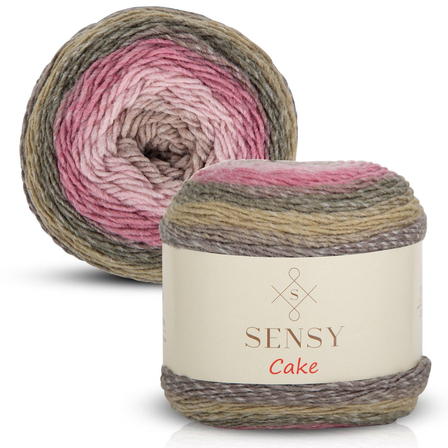 Yarn - Sensy Cake Yarn, 5.3 oz, 525 Yards, Gauge 3 Light: 560