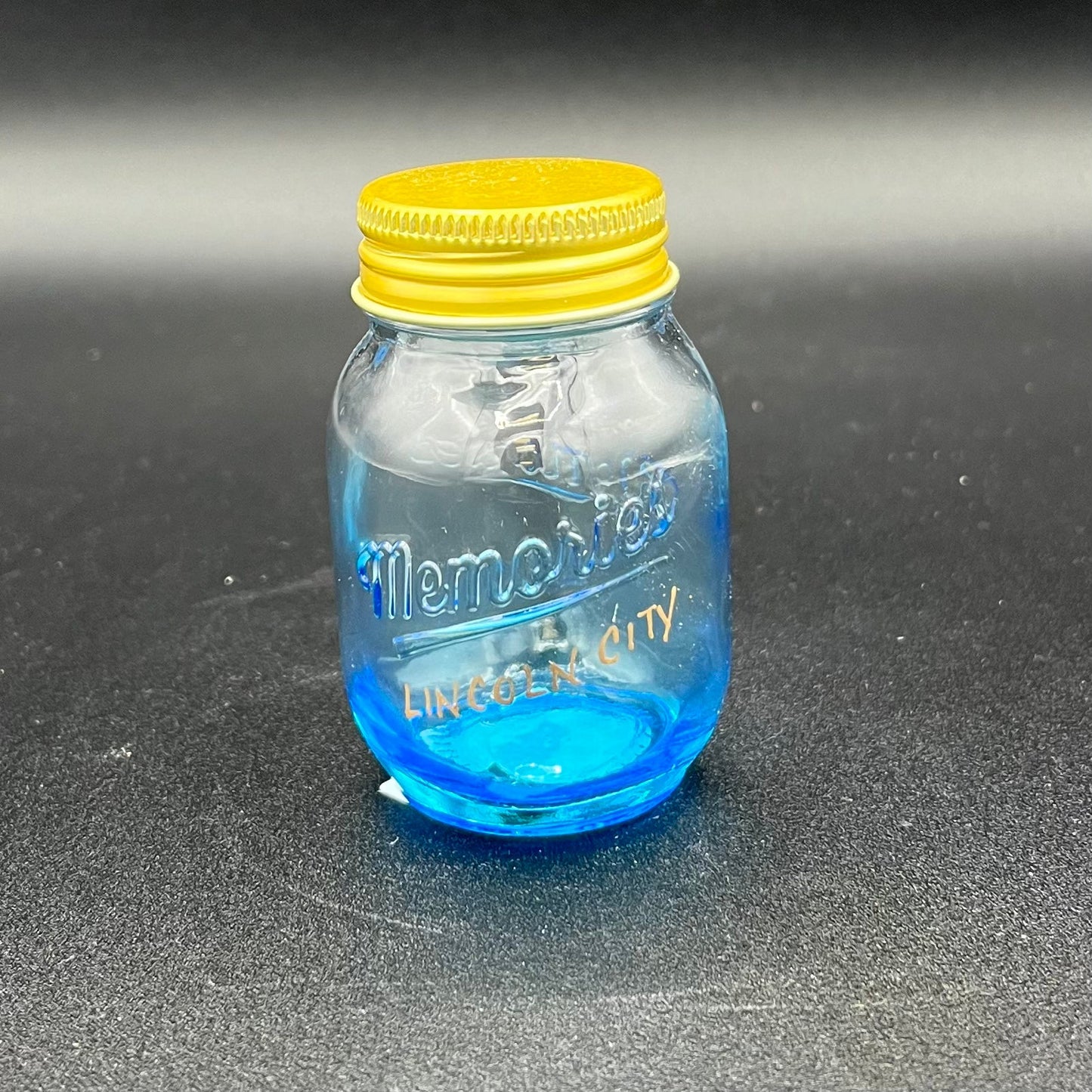 Container - Ball Jar Blue 'Memories'