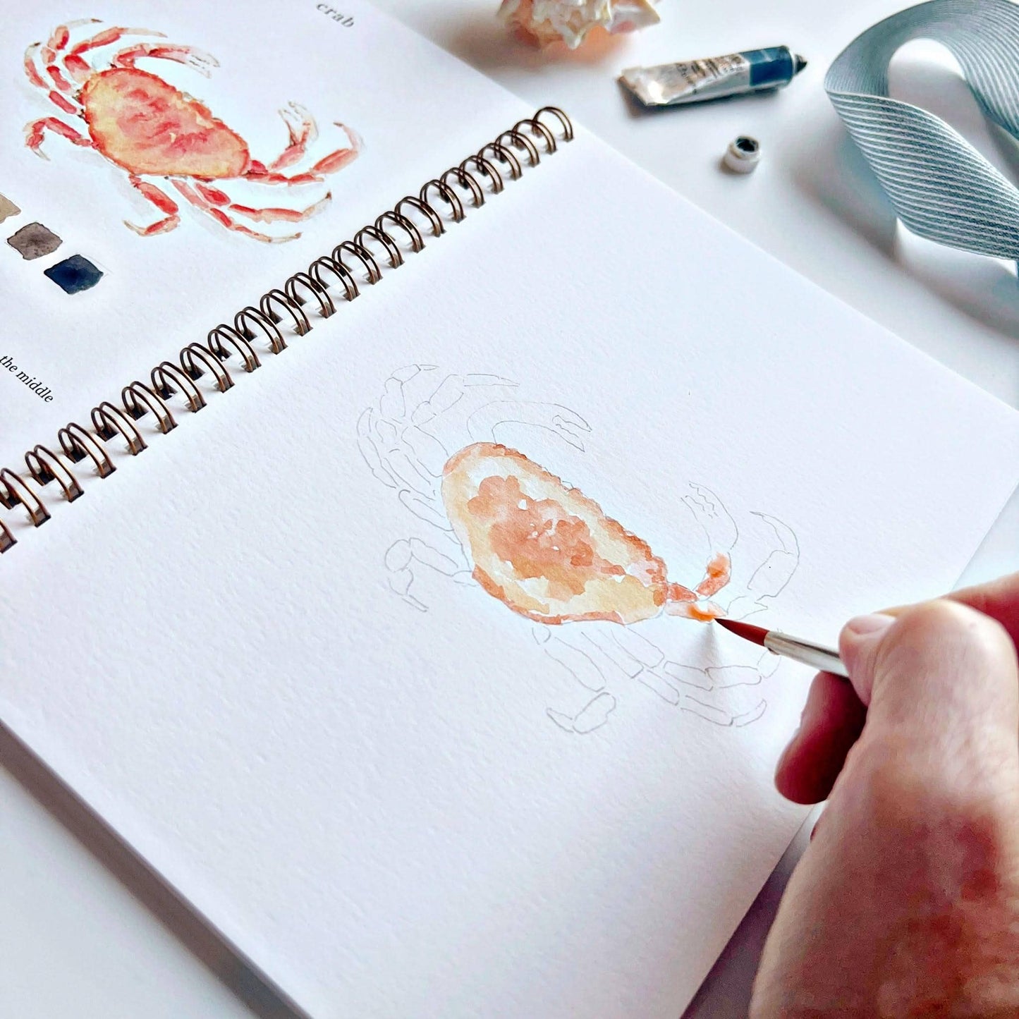 Workbook - Seaside watercolor workbook