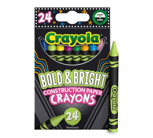 Crayons - 24 Count Crayola Bold & Bright Construction Crayons