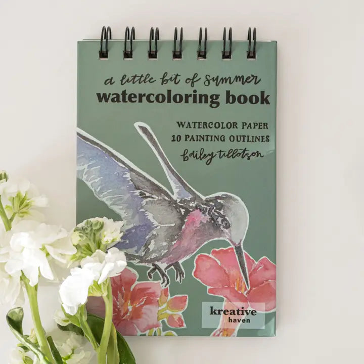 Paper - Little Bit of Summer - Mini Watercoloring Book