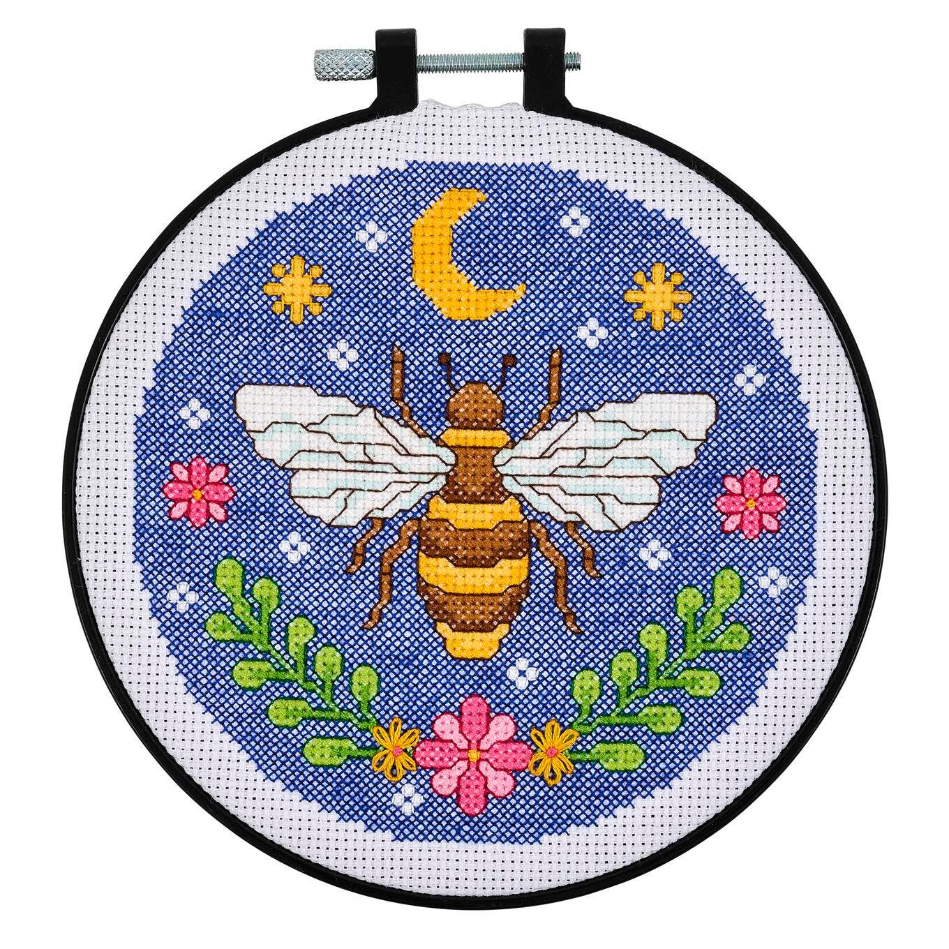 Cross Stitch Kit - Expressive Bee 6"