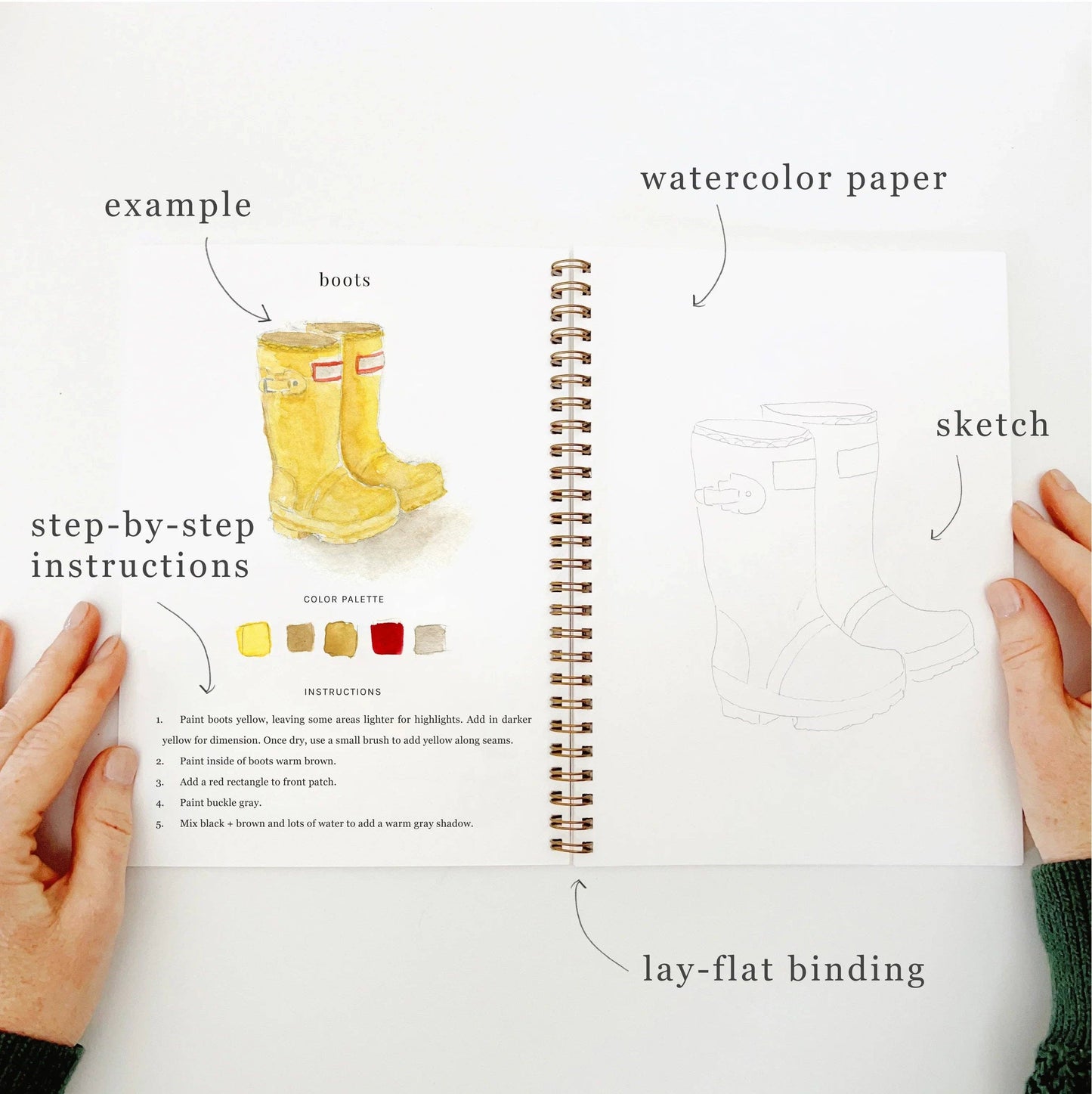 Workbook - Garden watercolor workbook