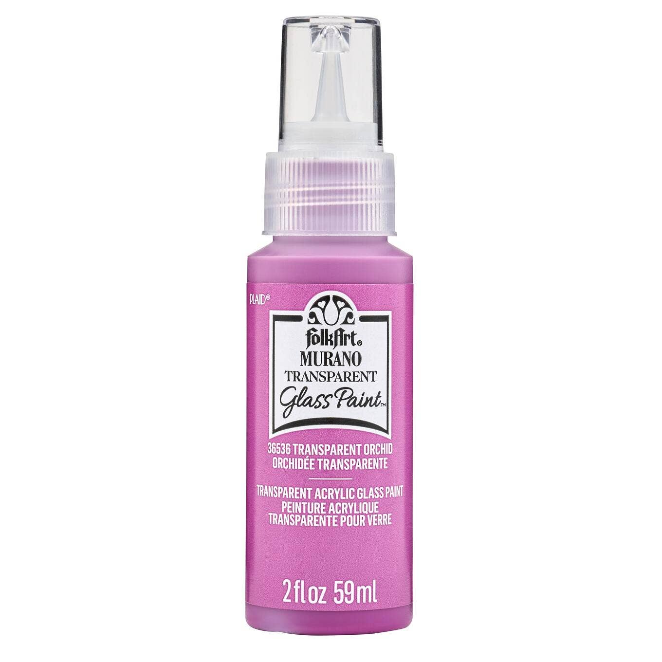 Paint-  Murano Glass Paint - 2 oz: Transparent Pink