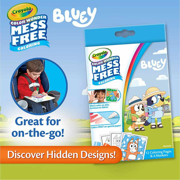 Coloring Book - Bluey Crayola Color Wonder Mini Box Set with Markers