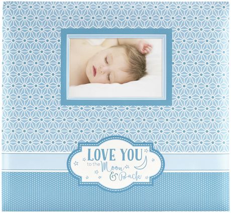 Album - MBI Expressions Post Bound Album W/Window 12"x12" Baby Blue