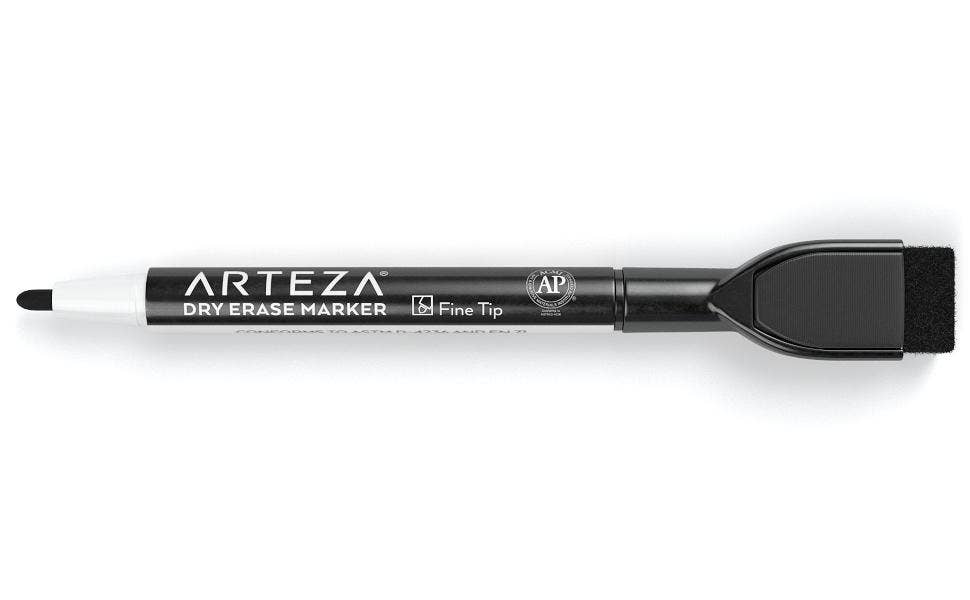 Markers - Arteza® Magnetic Cap Dry Erase Markers Set, Fine Tip - 24 pc