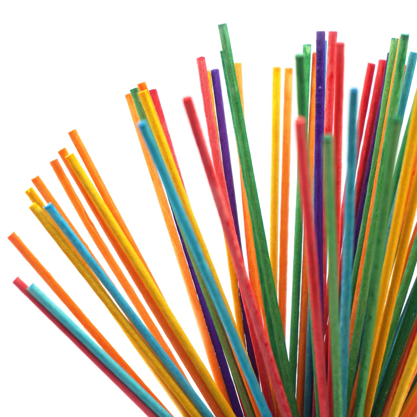 Wood - Dowel Sticks 2mm x 8in Rainbow