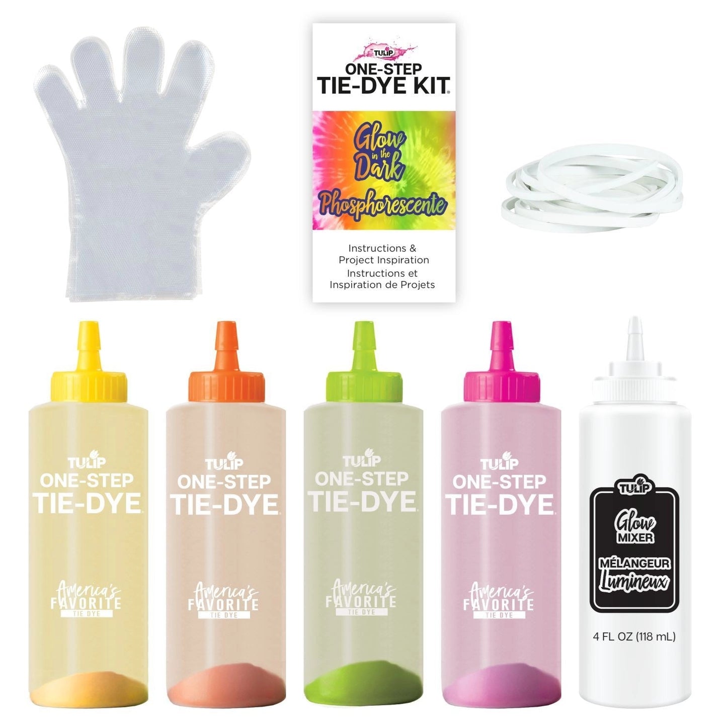 Tie Dye - Glow-in-The-Dark 4-Color Tie-Dye Kit