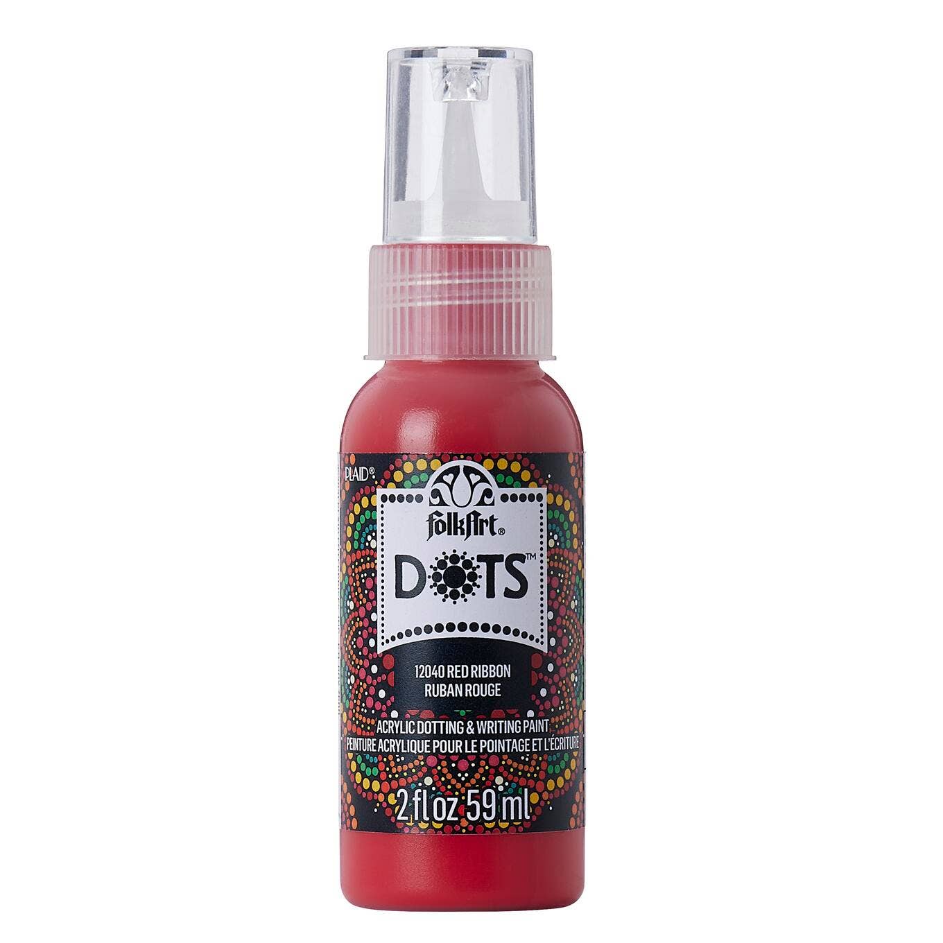 Paint - Acrylic - Satin Dots Red Ribbon