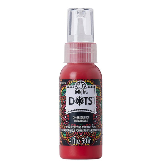 Paint - Acrylic - Satin Dots Red Ribbon