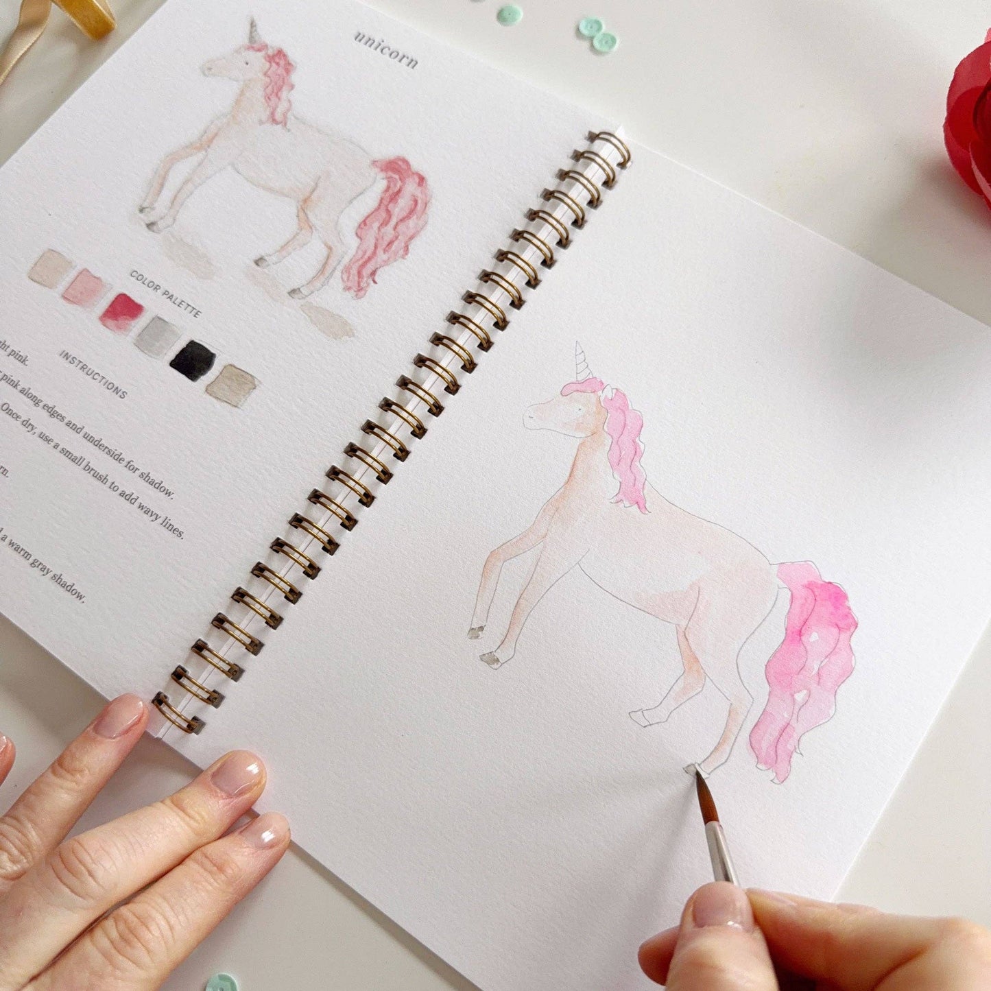 Workbook - Fairytale watercolor workbook