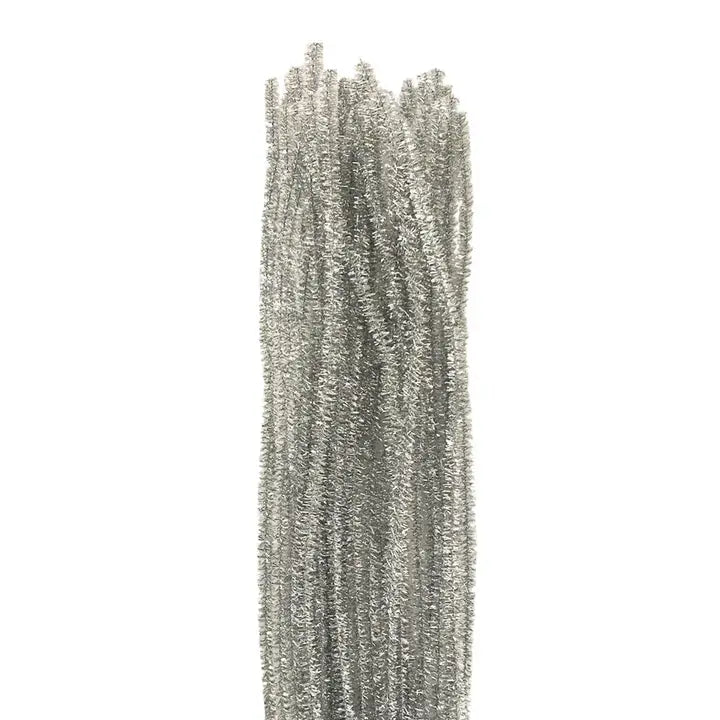 Pipe Cleaners - Silver 25ct