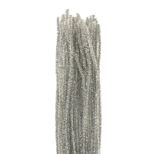 Pipe Cleaners - Silver 25ct
