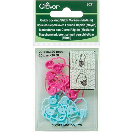 Stitch Markers - Medium 2.25x3 inch 20/Pkg