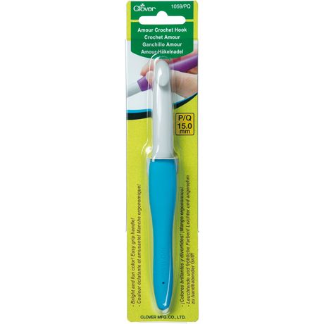 Crochet Hook - Size P/Q/15mm - Clover Amour