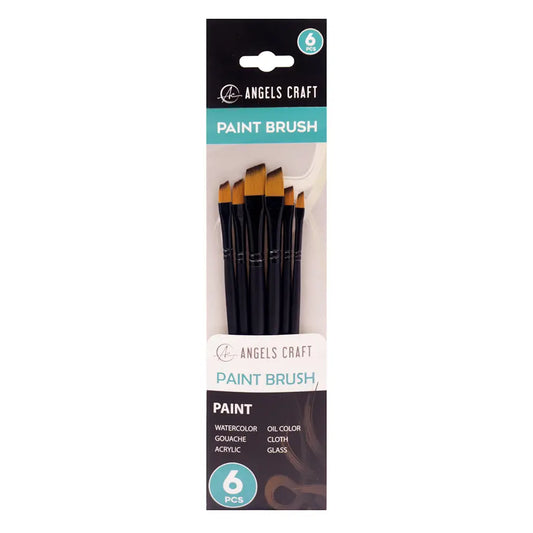 Paint Brush - Angle Tip 6ct set
