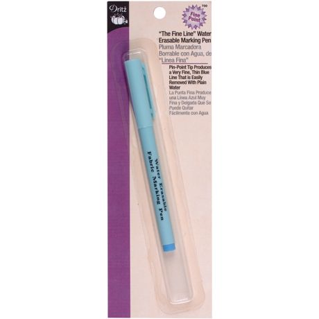 Pen - Dritz "The Fine Line" Water Earsable Marking Pen - Bright Blue