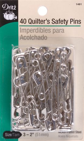 Safety Pins - Sizes 3 - 40 pack Quilters