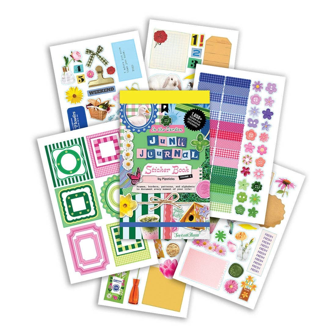 Stickers - In The Garden Junk Journal Sticker Book