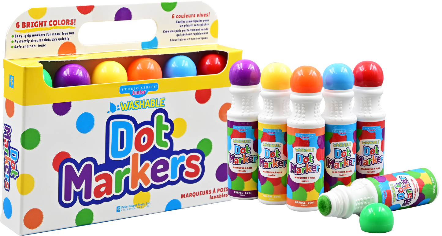 Markers - Studio Series Junior Washable Dot Markers (Set of 6)