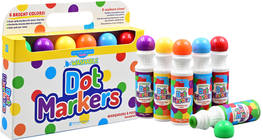 Markers - Studio Series Junior Washable Dot Markers (Set of 6)