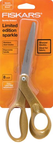 Scissors - Fiskars Premier Bent Sparkle Scissors 8"