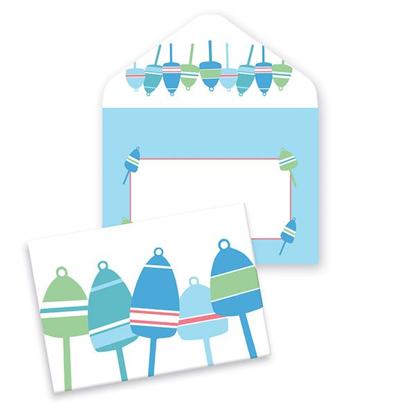 Note Cards - Blue Buoys
