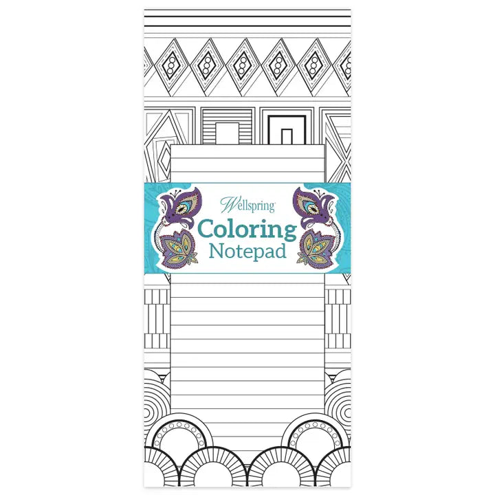 Notepad For Coloring Coloring Notepad - Rows – Lincoln City Art Supply