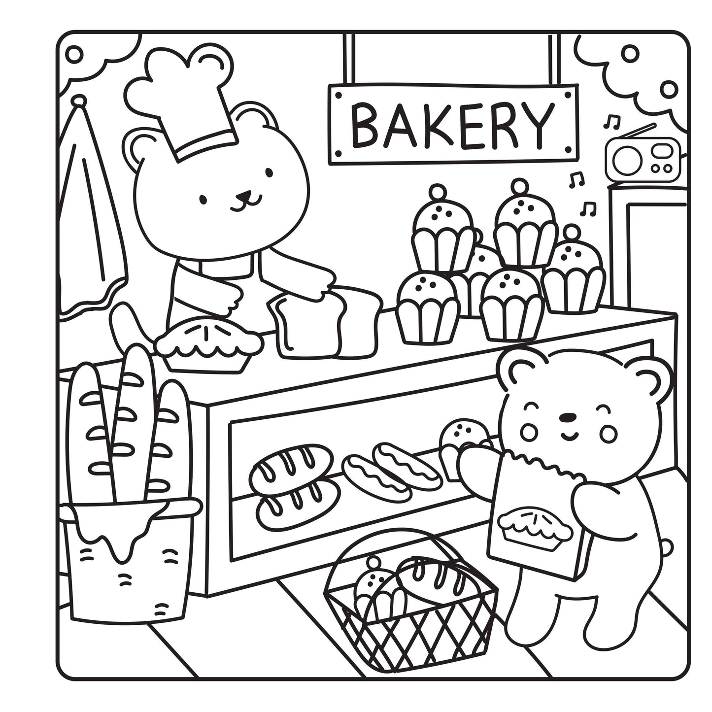 Coloring Book - Happy Street