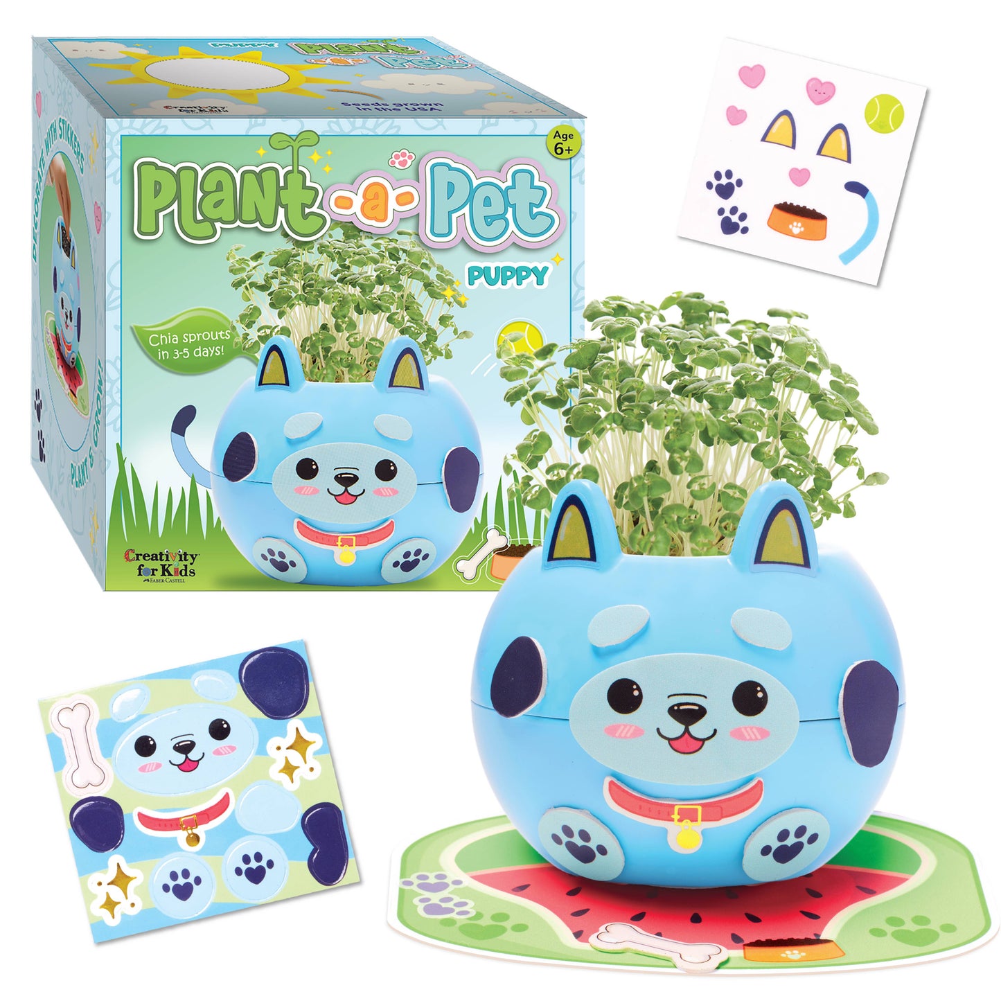 Plant a Pet Mini Grow Craft Kit for Kids: Puppy