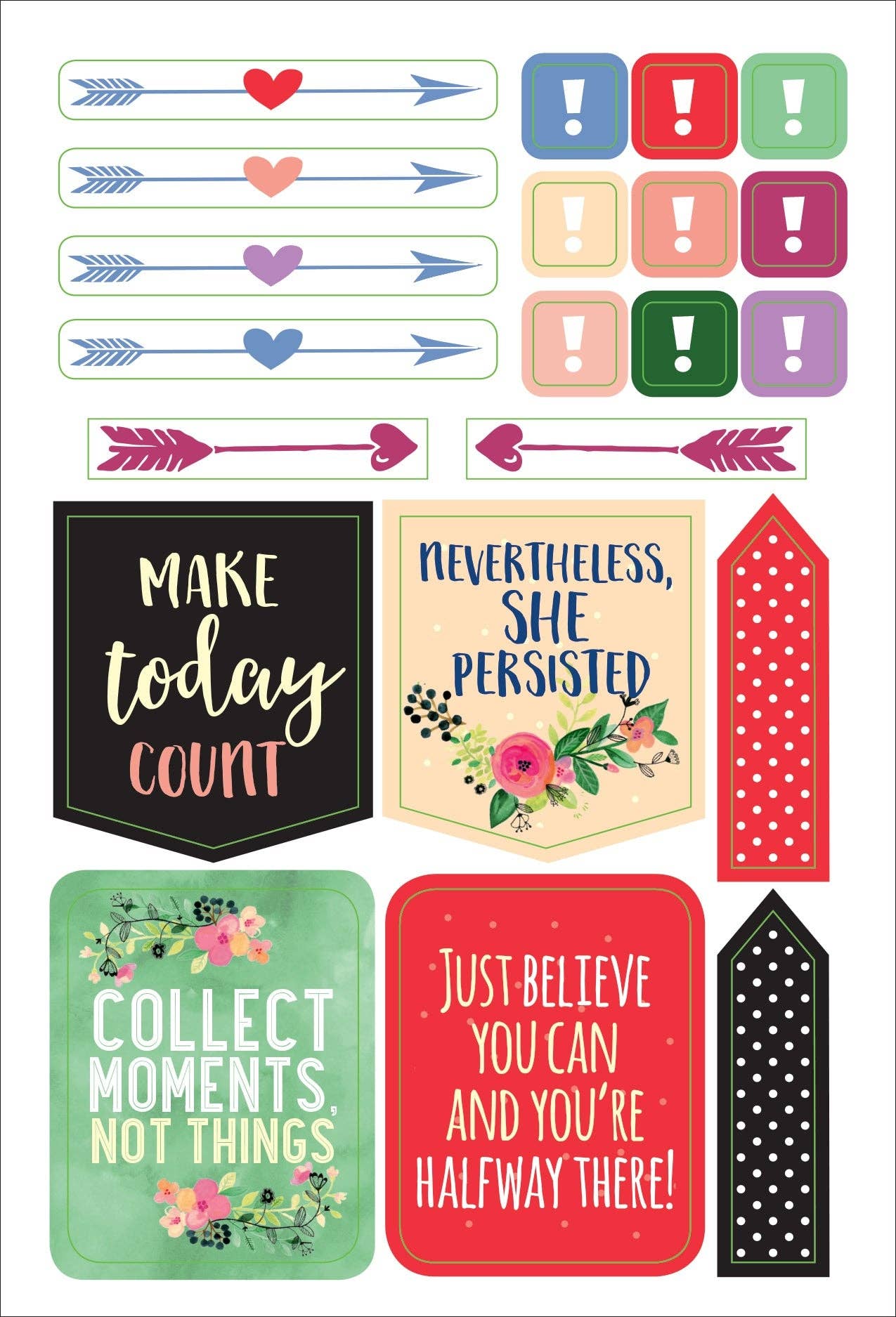 Stickers - Essentials She Believed She Could Planner