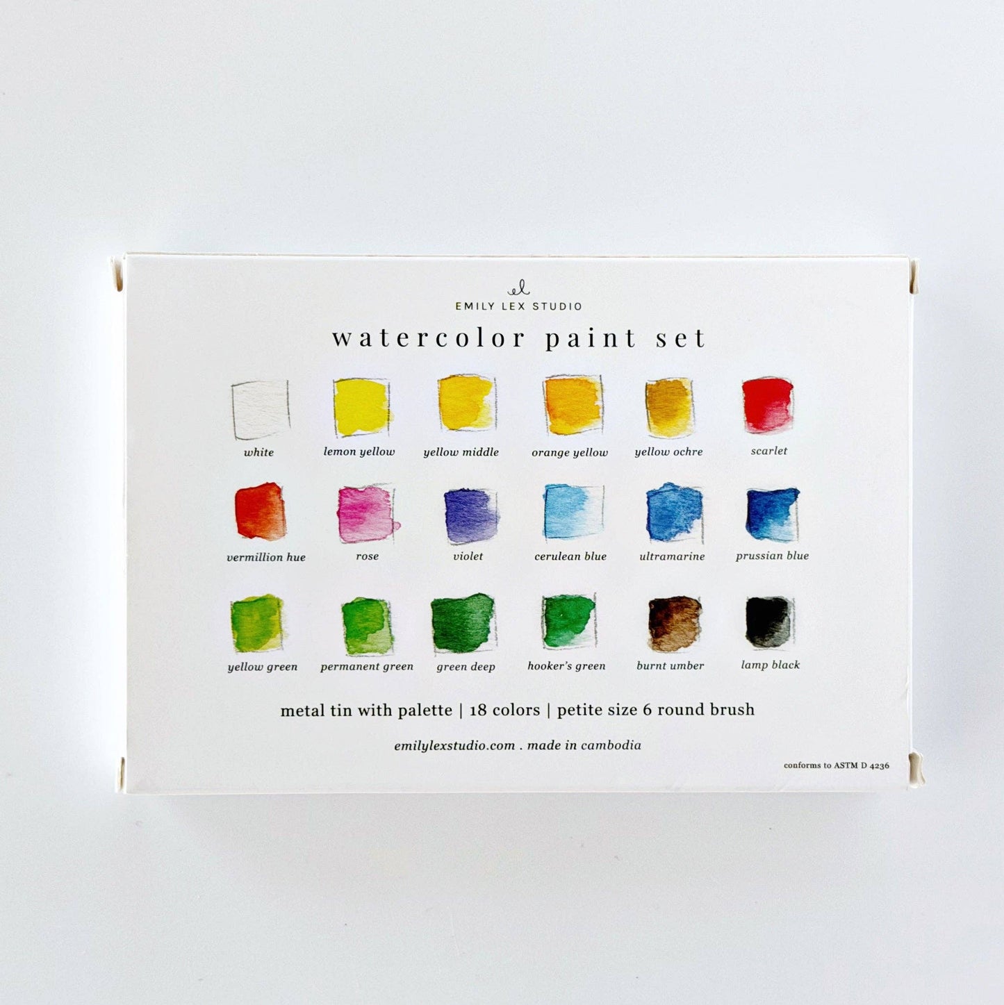 Paint - Watercolor paint set 18 colors with brush