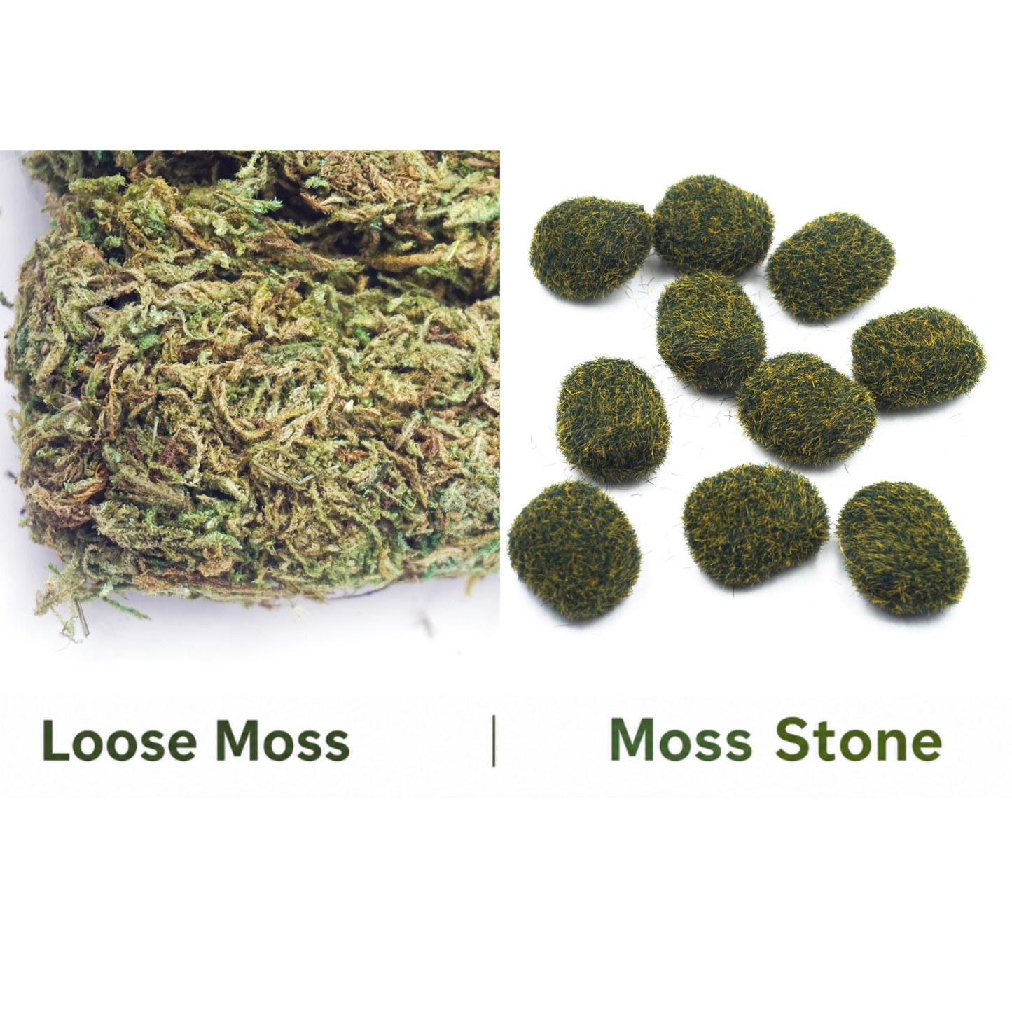 Moss - Artificial Green Loose Moss