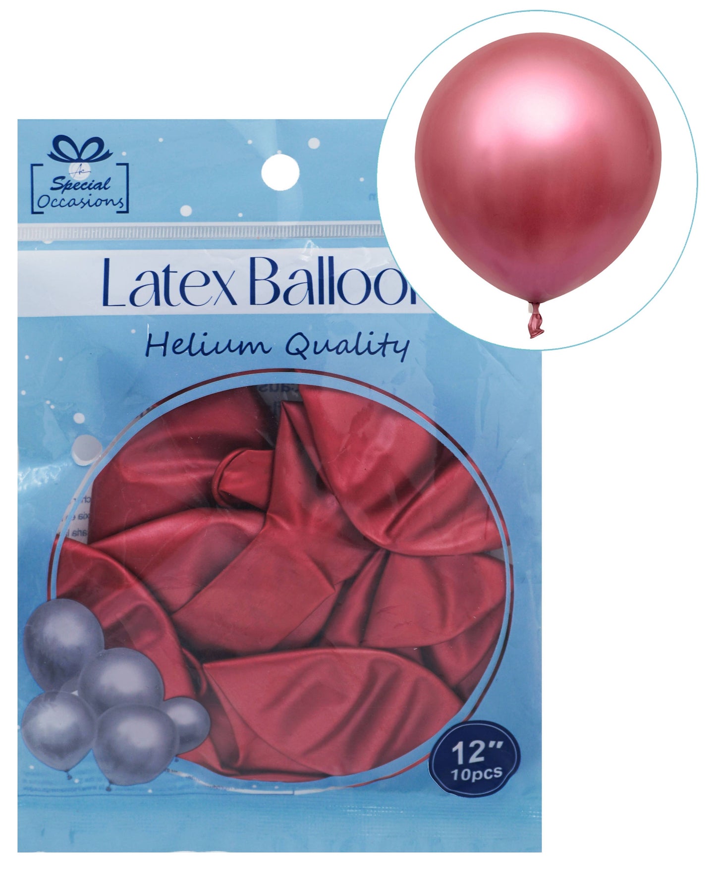 Balloons – Metallic Latex Add Shine to Every Celebration!: Metallic Red